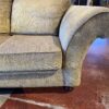 Transitional Style Loveseat with Rolled Arms