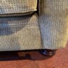 Transitional Style Loveseat with Rolled Arms