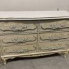 Vintage French Style White and Gold 6 Drawer Dresser