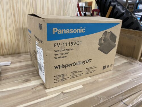 NEW! PANASONIC WisperCeillingDC Ventilating Fan Model #FV-1115VQ1
