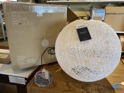 JONATHAN Y  Lacey Bohemian Minimal 1-Bulb Globe Fixture