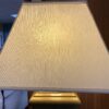 Square Brass Table Lamp w/ Rectangular Shade