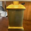 Square Brass Table Lamp w/ Rectangular Shade