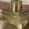 Square Brass Table Lamp w/ Rectangular Shade