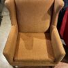 Modern Copper Honeycomb Wingback Armchair