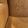 Modern Copper Honeycomb Wingback Armchair