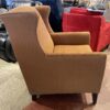 Modern Copper Honeycomb Wingback Armchair