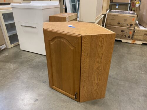 Oak Look Corner Top Shelf Cabinet