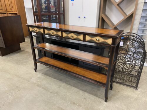 THEODORE ALEXANDER Atelier de la Madeleine Multi-Wood Sofa Table