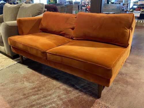 JOYBIRD Pumpkin Spice Orange Sectional Piece