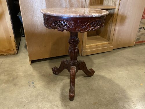 Toscano Chantret Marble Topped Pedestal Table