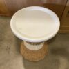 Ikea Sandhaug Round Rattan Table w/ Steel Tray Top