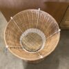 Ikea Sandhaug Round Rattan Table w/ Steel Tray Top