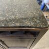 BASSETT Walnut Finished Green Marble Topped Wine Buffet