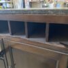 BASSETT Walnut Finished Green Marble Topped Wine Buffet