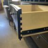 BASSETT Walnut Finished Green Marble Topped Wine Buffet