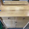 Rippling Grain Swivel Mirror Tallboy Dresser