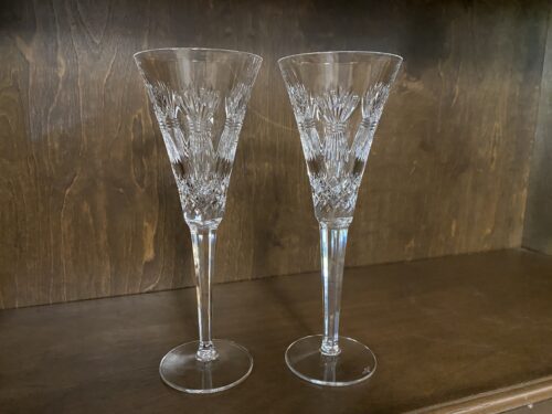 WATERFORD CRYSTAL Prosperity Toasting Flute Pair