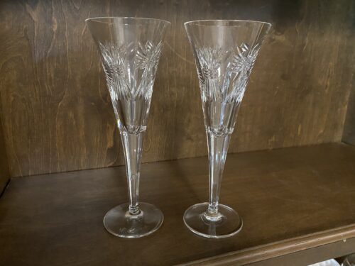WATERFORD CRYSTAL Millennium Toasting Flute Pair