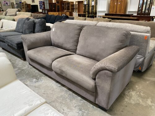Plush Warm Stone Slope Armed Sofa