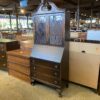 ROCKFORD Locking Vintage Secretary Desk Hutch w/ Key