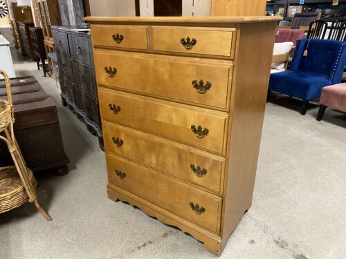 Classic 6 Drawer Dresser w/ Brass Hardware