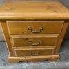 WILD ROSE Wooden 3 Drawer Nightstand