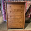 NADEAU Warm Blonde 5-Drawer Tallboy Dresser