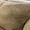Vintage Style Wood Accented Brown Sofa