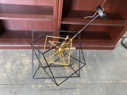 Modern Geometric Sputnik Style Light Fixture