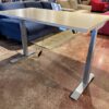 ISE Electric Rising Desk, Blonde & Grey