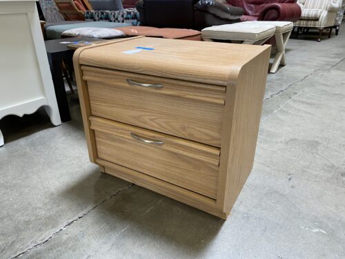 PALLISER Natural Oak 2 Drawer Canadian Nightstand