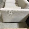 Off-White Canvas Metal Frame Sofa