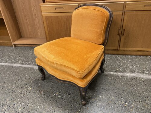 HENREDON Bright Orange Lounge Chair