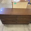 WALKER EDISON Atticus Mid-Century Modern Walnut Finished 6 Drawer Dresser