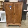Oaky Vintage Herringbone Grained Armoire