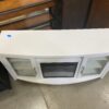 TWIN STAR Rossville White TV Stand and Faux Fireplace