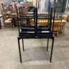 Balck Metal and Faux Marble 5 Piece Dining Set