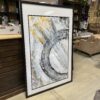 Abstract Gold & Silver Framed Print by Mary Calli