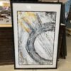 Abstract Gold & Silver Framed Print by Mary Calli