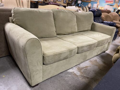 Light Green Fabric 3 Seat Sofa