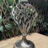Twisted Chrome Silver Table Lamp