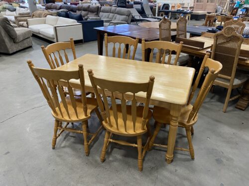 Simply Pine 7 Piece Dining Set