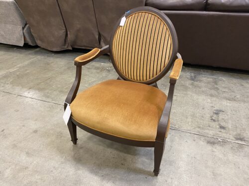 FORYU Louis XVI Dual Brown Striped Chair