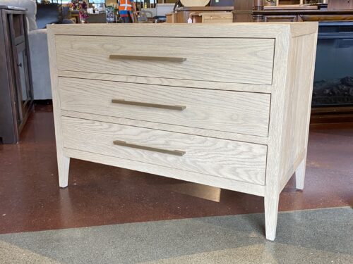 RESTORATION HARDWARE French Contemporary Closed 3-Drawer Nightstand