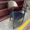 Post Modern Black & Metallic Dining Chair