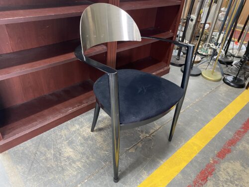 Post Modern Black & Metallic Dining Chair