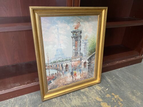 Parisian Street Oil Painting by Burnett