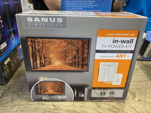 NEW! SANUS SIMPLICITY In-Wall TV Power and Cord Management Kit