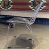 Vaporwave Chrome Metal Dining Chair